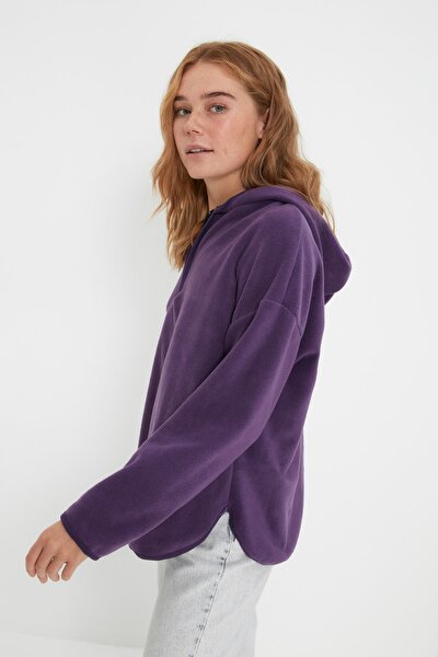 Sweatshirt - Lila - Oversized