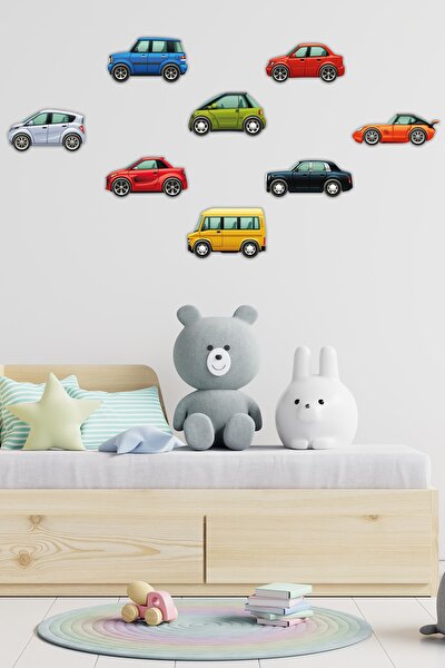 Minik Arabalar Çocuk Odası Duvar Sticker