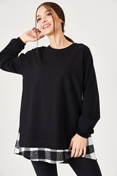 Sweatshirt - Schwarz - Oversized