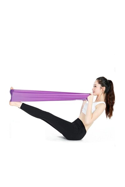 Orta Direnç Pilates Yoga Bandı Egzersiz Direnç Güç Lastiği
