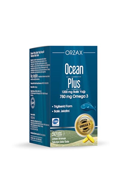 Orzax Ocean Plus Omega 3 1200 Mg 50 Kapsul Fiyati Yorumlari Trendyol