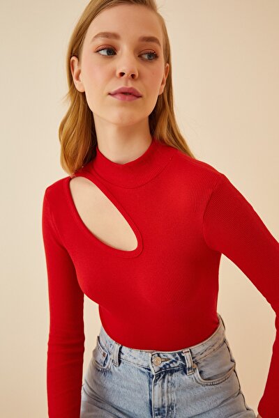 Blouse - Red - Fitted