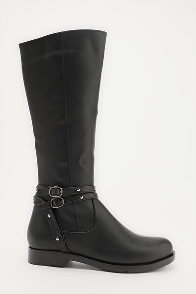 Stiefel - Schwarz - Blockabsatz