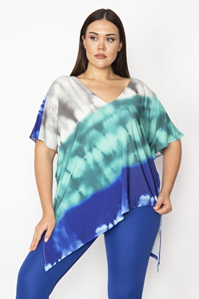 Plus Size Tunic - Multi-color - Relaxed