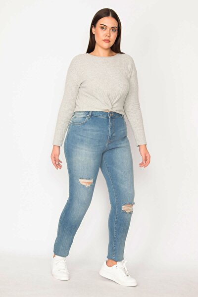 Plus Size Jeans - Blue - Slim
