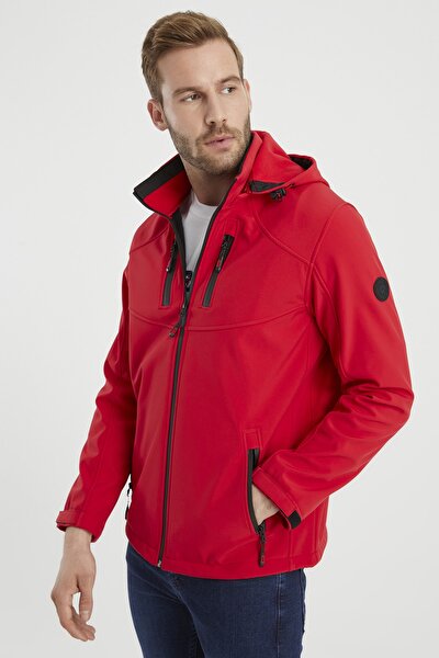 Regenjacke - Rot - Puffer