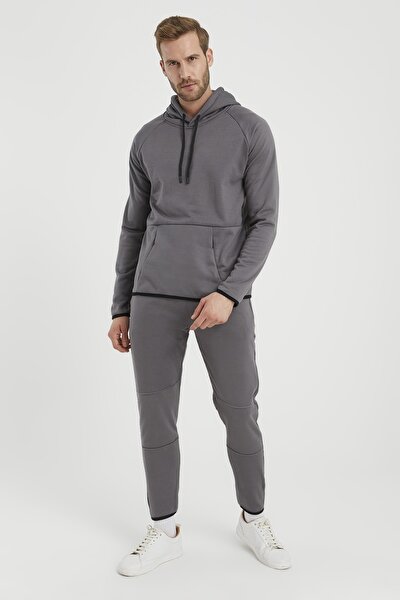 Große Größen in Sweatsuit Set - Grau - Regular Fit