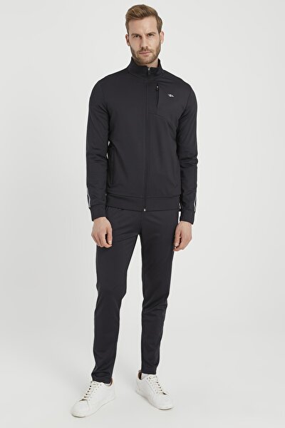 Große Größen in Sweatsuit Set - Schwarz - Regular Fit