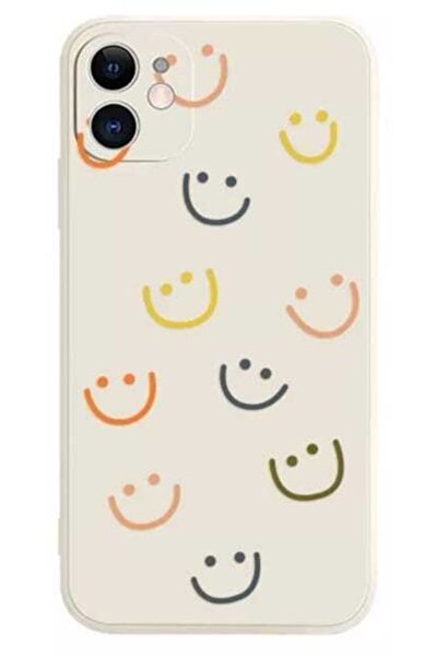 Iphone 11 Uyumlu  Smile Desenli Baskılı Lansman Koruyucu Kapak Kılıf