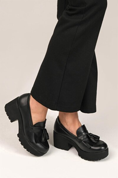 Kadın Siyah Loafer Ayakkabı
