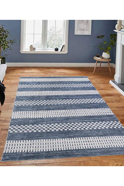 ika hali hayat home jel kaymaz taban cizgili desen dekoratif kilim yolluk fiyati yorumlari trendyol