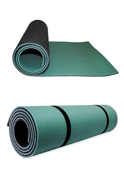 Haki Pilates Minderi & Yoga Mat Çift Taraflı 10 mm