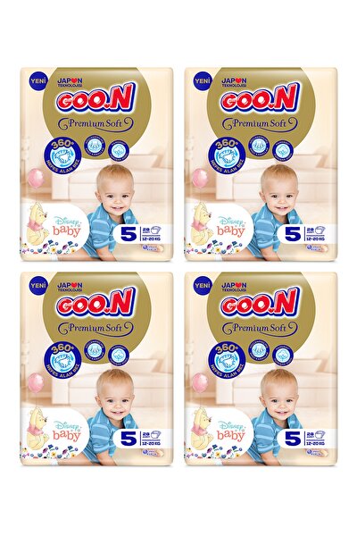 Goon Premium Soft Bebek Bezi 5 Numara 28'li X 4 Adet