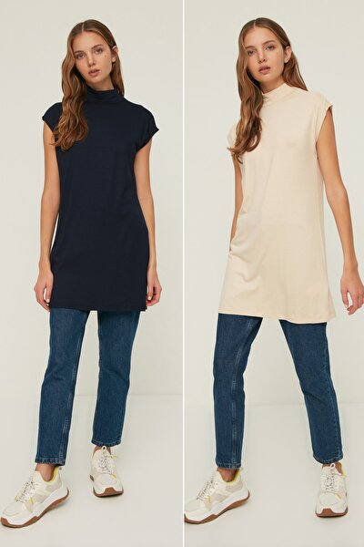 Tunic - Navy blue - Fitted