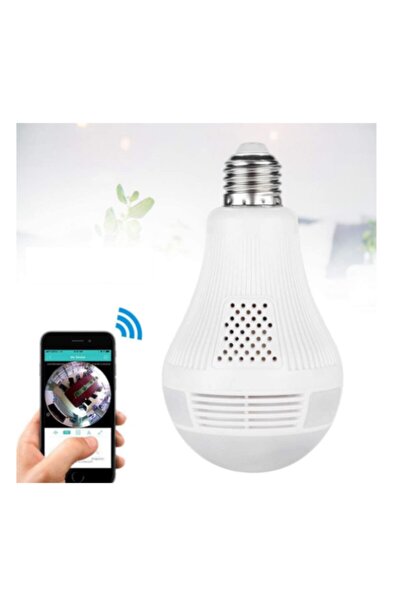 kakusan 360 wifi panoramik akilli ampul kamera 1080 p hd hafiza kartina kayit led aydinlatma fiyati yorumlari trendyol