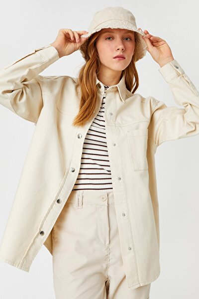 Jacke - Ecru - Regular Fit