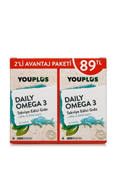 Daily Omega 3 30 Kapsül 2li Paket Yeni Ürün