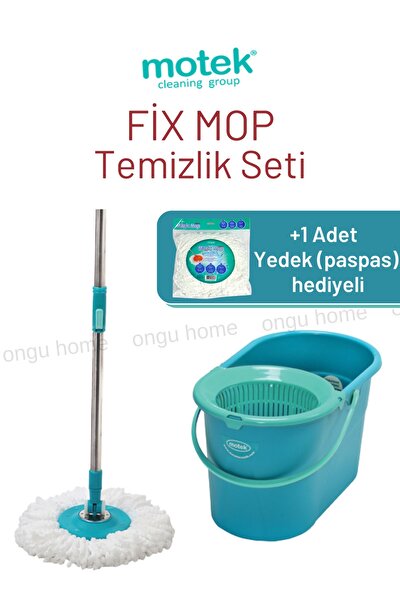 Motek Fix Mop Temizlik Seti +1 Adet Mikrofiber Başlık Hediyeli