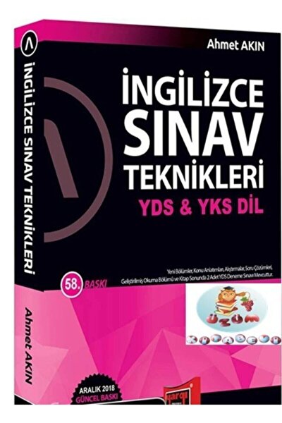 Akın Dil & Yargı Yayınları YDS & YKS DİL İngilizce Sınav Teknikleri 58. Baskı