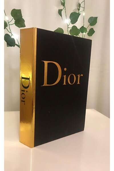 Dior Siyah Gold Dekoratif Kitap Kutu 27x19x4cm