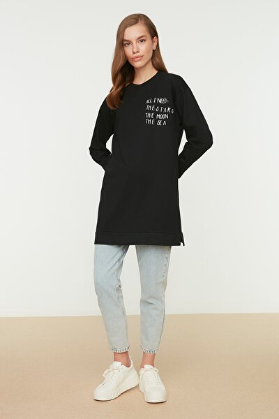Sweatshirt - Black - Regular fit