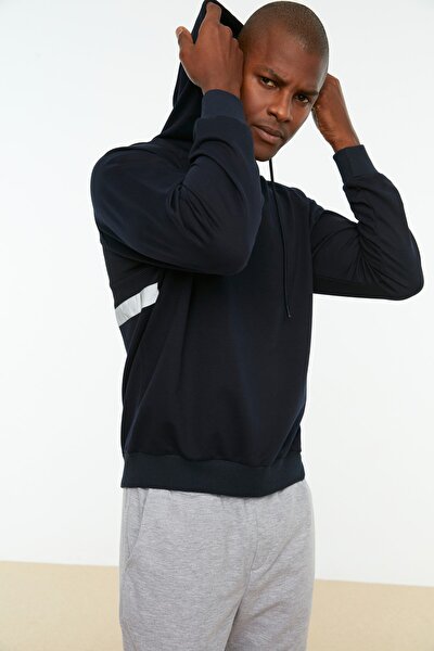 Sweatshirt - Dunkelblau - Oversized