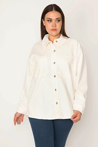 Plus Size Shirt - White - Regular