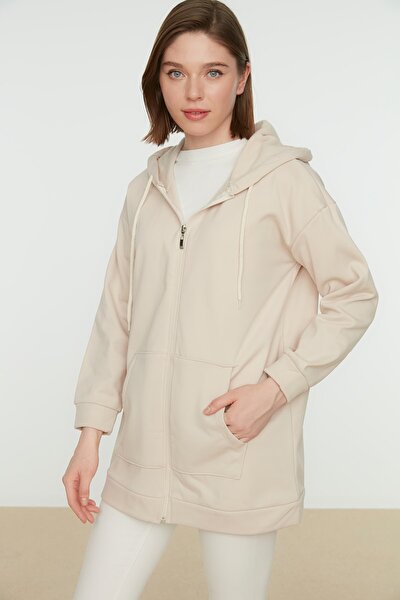 Sweatshirt - Beige - Regular fit
