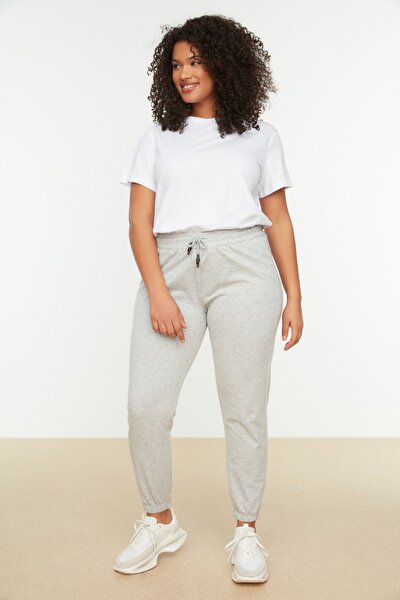 Große Größen in Sweathose - Grau - Jogger