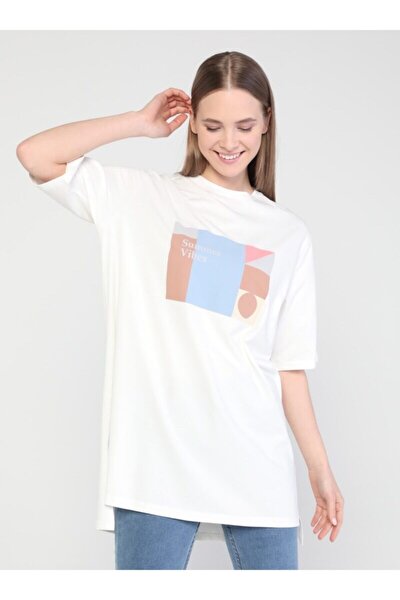Summer Vibes Baskılı Kısa Kollu T-shirt