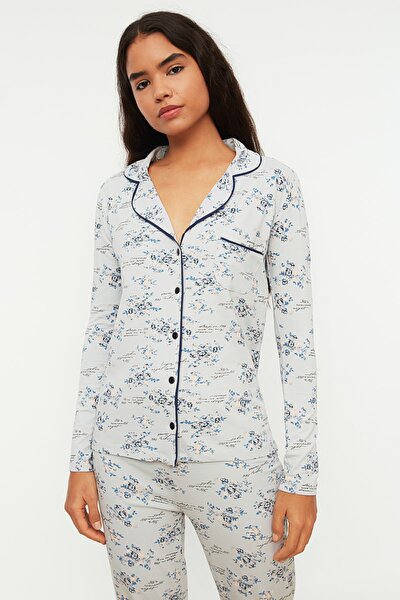 Pajama Set - Blue - Floral