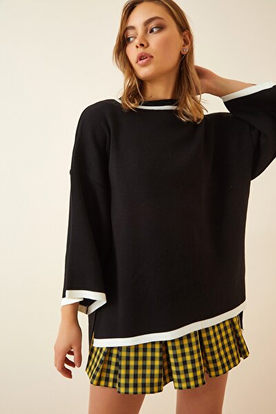 Pullover - Schwarz - Oversized