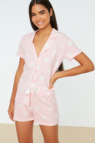 Pyjama - Rosa - Gepunktet