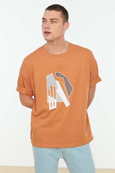 T-Shirt - Braun - Oversized