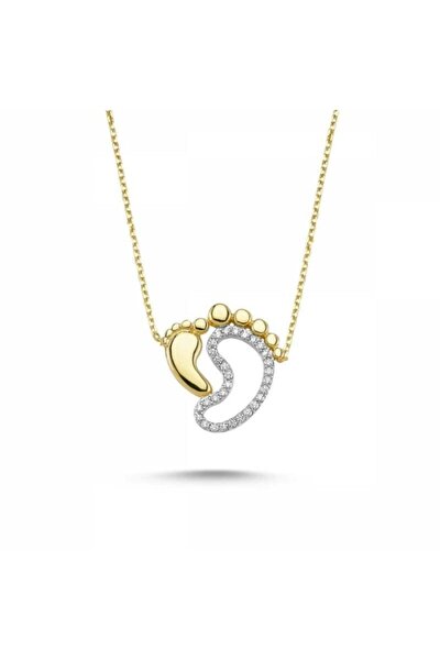 elika gold kadin anne bebek ayak izi model 14 ayar altin kolye fiyati yorumlari trendyol
