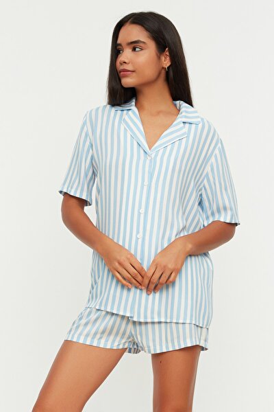 Pajama Set - Blue - Striped