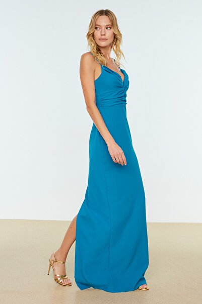 Evening & Prom Dress - Navy blue - A-line
