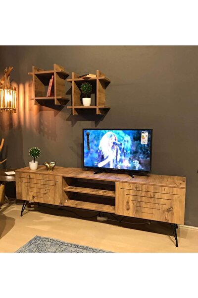 te home ceviz kare duz tv unitesi 1010 fiyati yorumlari trendyol