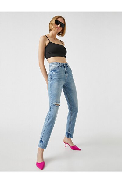 Jeans - Orange - Mom