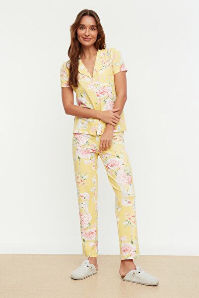 Pajama Set - Yellow - Graphic