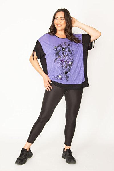 Plus Size Tunic - Purple - Relaxed fit
