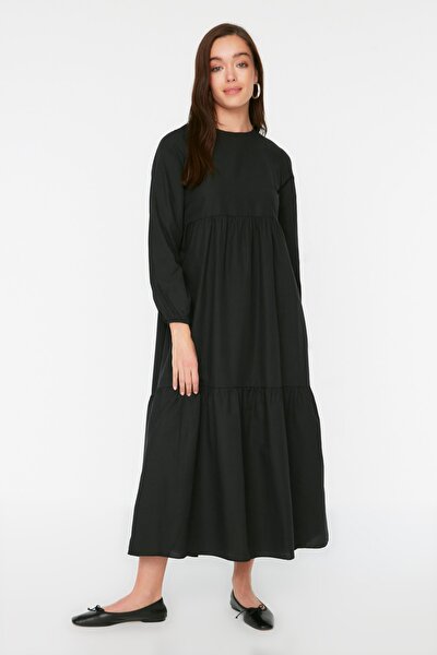 TRENDYOL MODEST Dress - Black - A-line - Trendyol