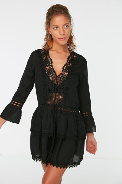Kleid - Schwarz - A-Linie