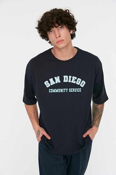 T-Shirt - Navy blue - Oversize