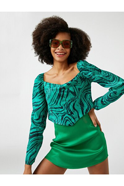 Bluse - Grün - Regular Fit