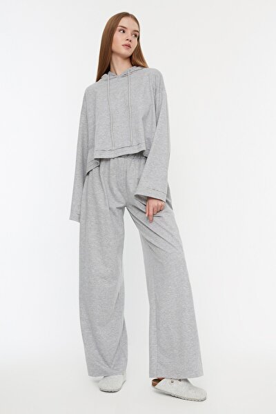 Sweatsuit - Gray - Fitted