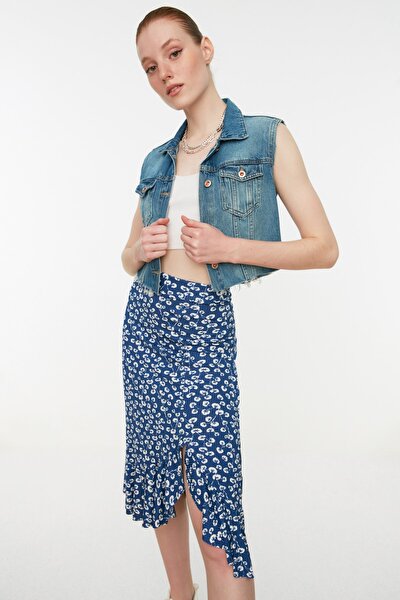 Skirt - Blue - Midi