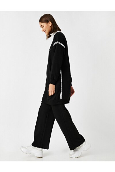 Jogginghose - Schwarz - Wide Leg