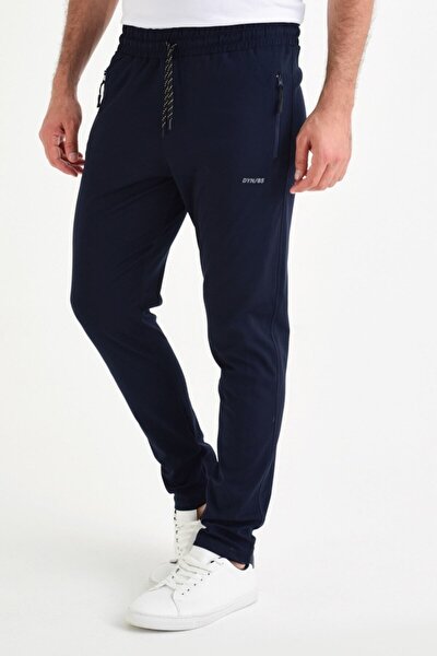 Sweatpants - Navy blue - Straight