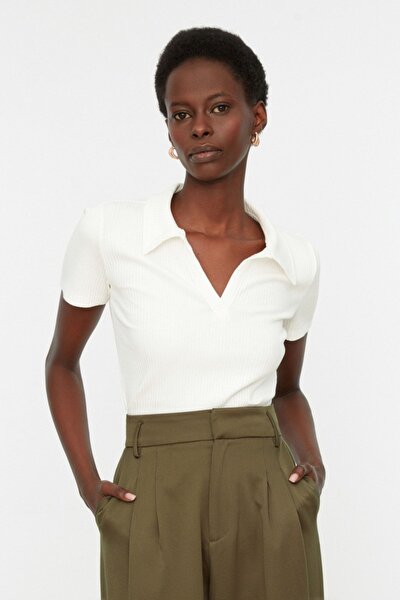Bluse - Weiß - Slim Fit